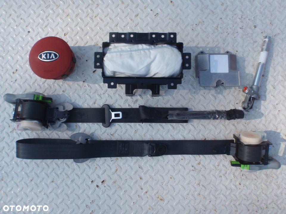 KIA SOUL DESKA KONSOLA KOKPIT PULPIT PÓŁKA PARAPET AIRBAG CZERWONA BEŻOWA - 4