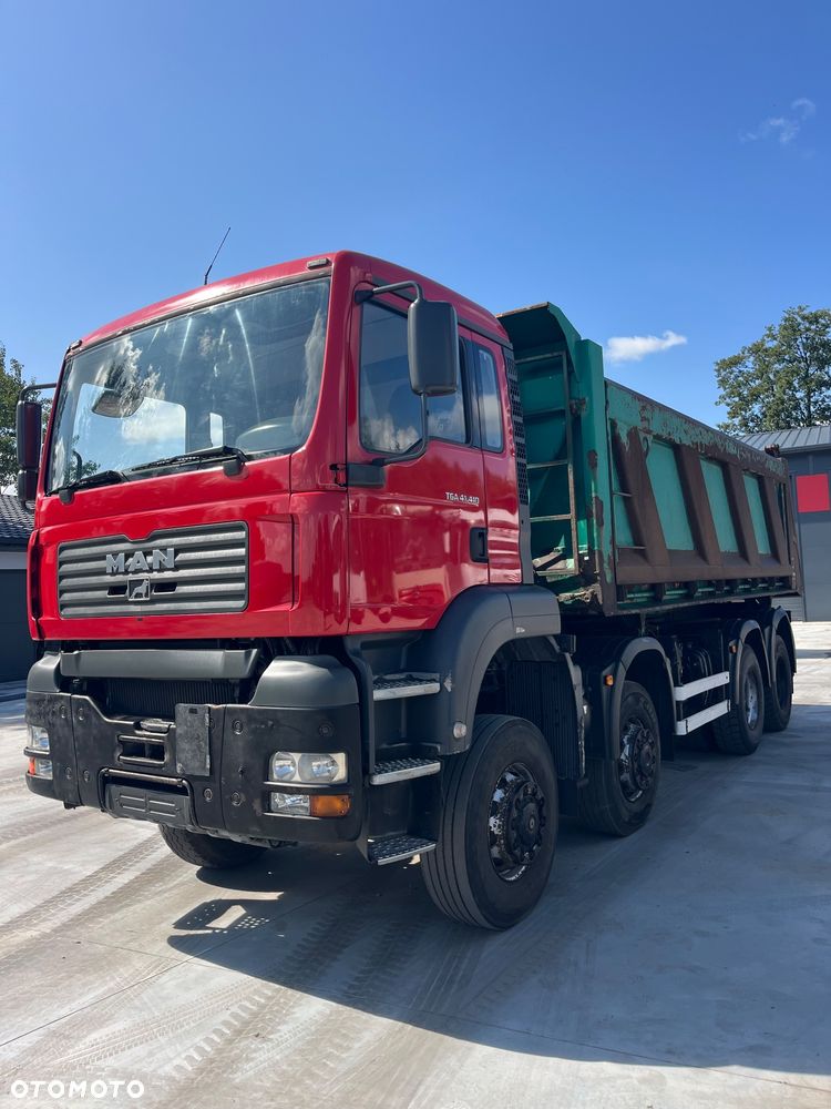 MAN Tga 41.410 Napędy 8x6 Wywrotka 3 stronna Duży Kipper Klima Cała Na Resorze ( Scania Arocs Volvo) - 9