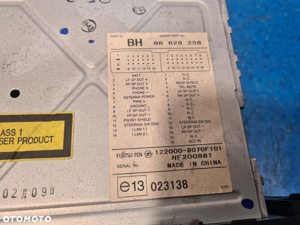 CHEVROLET AVEO T250 RADIO CD 96628256  --- - 3