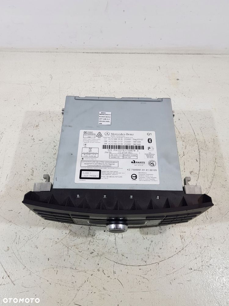 radio nawigacja czytnik a2129001826 mercedes e-klasa w212 lift eu - 2