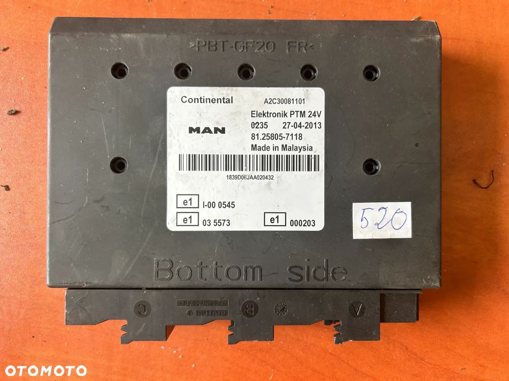 MODUŁ PTM MAN TGX I 18.480 D 2676 LF 25 81258057118 A2C30081101 - 1