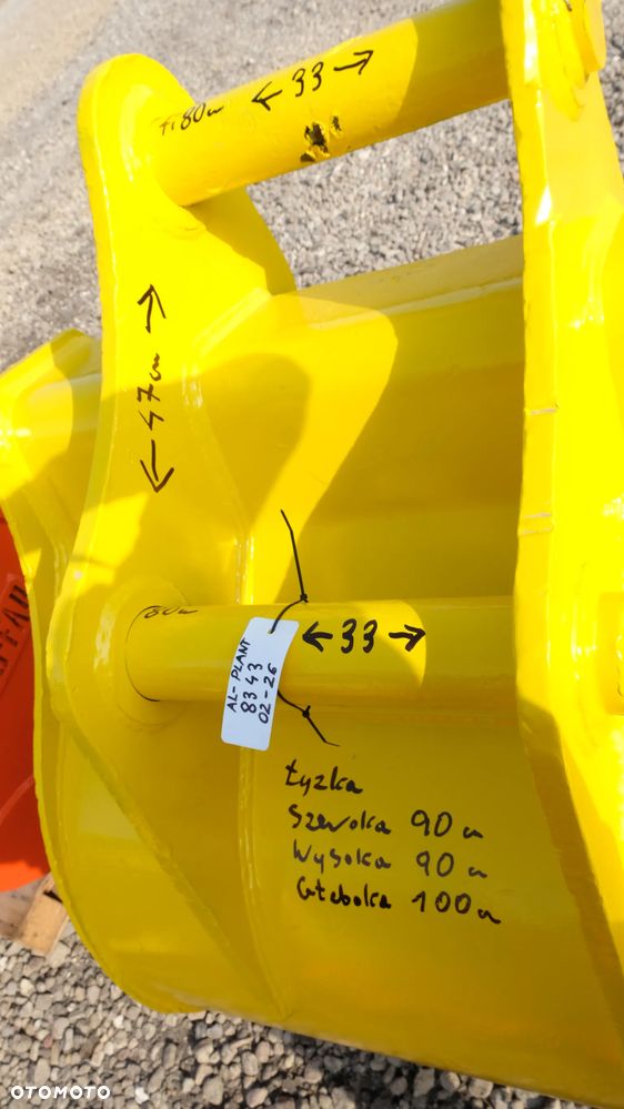 łyżka do koparki około 20 t wąska 08m3 sworznie 80mm - 5