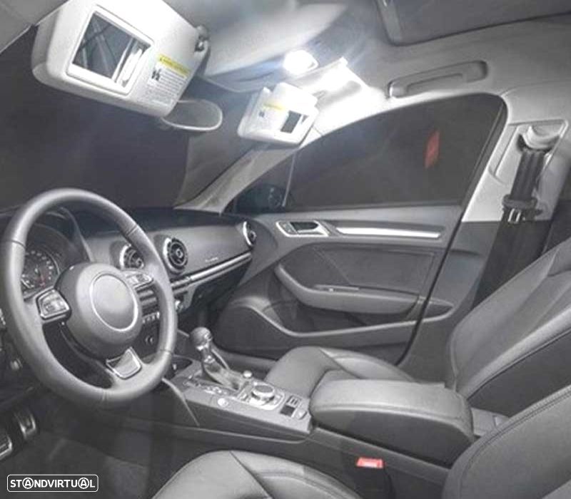 KIT COMPLETO DE 9 LAMPADAS LED INTERIOR PARA RENAULT KANGOO 2 II MK2 08-18 - 2