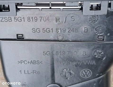 vw golf vii kratka nawiewu deski konsoli prawa 5g1819704r - 2