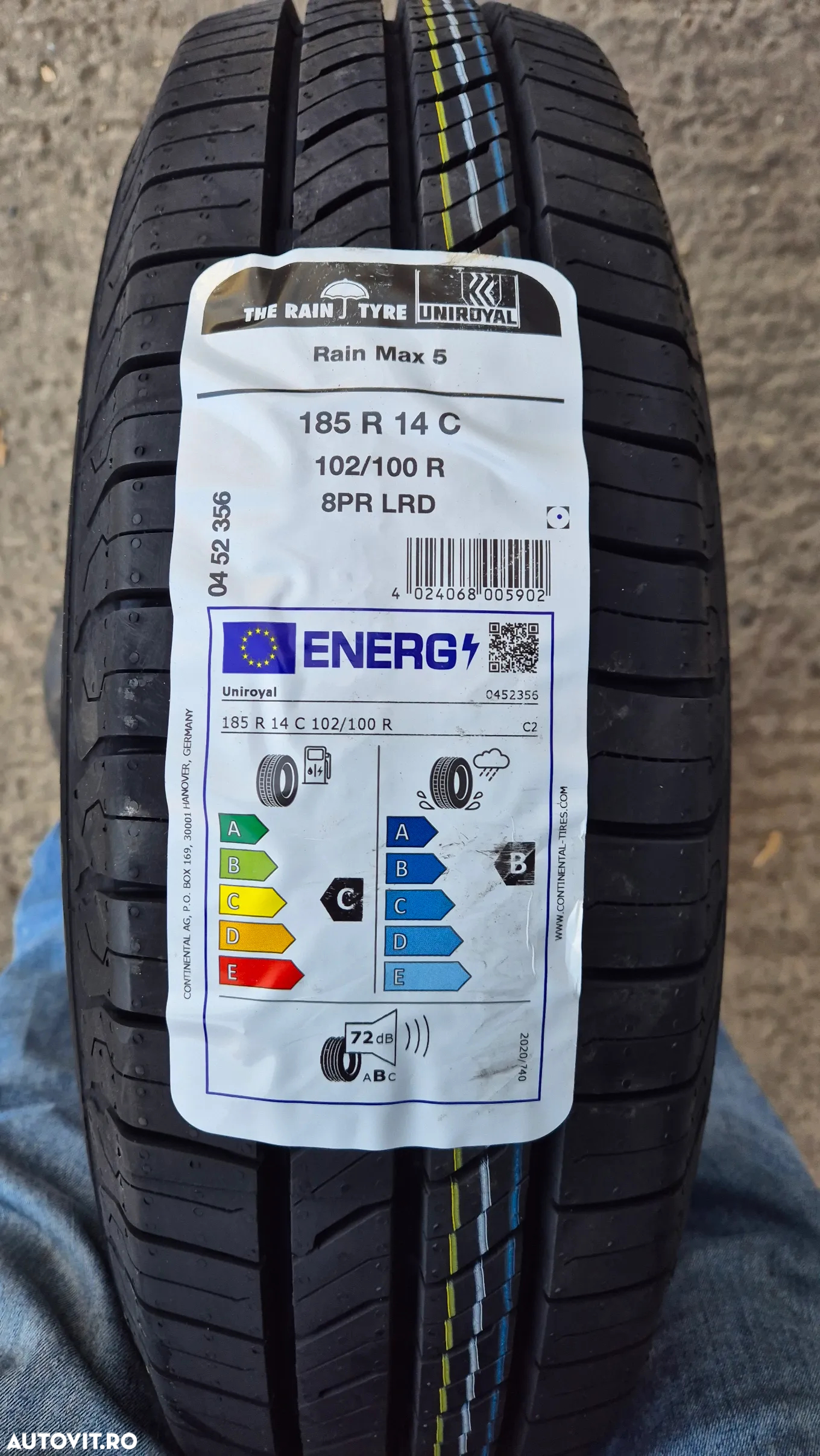 Anvelope 185 14 c, 185/80 R14c m+s, UNIROYAL - 4