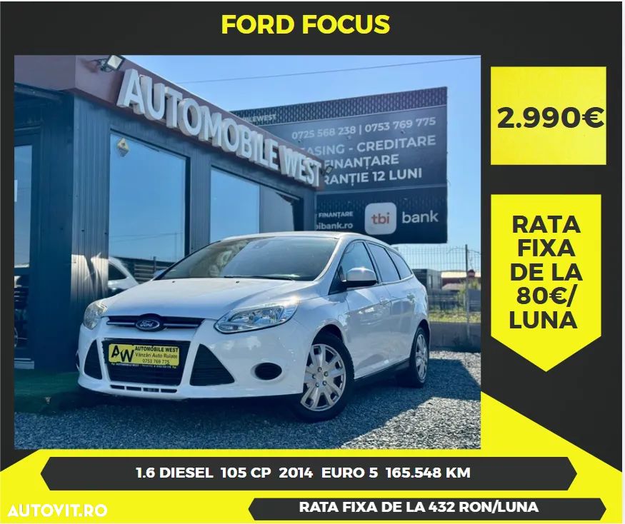 Ford Focus 1.6 TDCi ECOnetic 88g Start-Stopp-Sy Titanium - 1