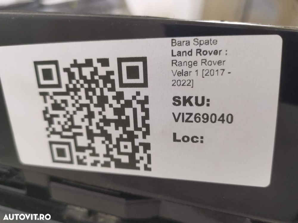 Bara Spate Land Rover  Range Rover Velar 1 2017 2018 2019 2020 2021 20 - 8