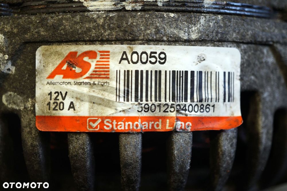 ALTERNATOR GOLF IV 1.9 TDI A0059 120A 0124515010 VOLKSWAGEN 1997-2006 - 5