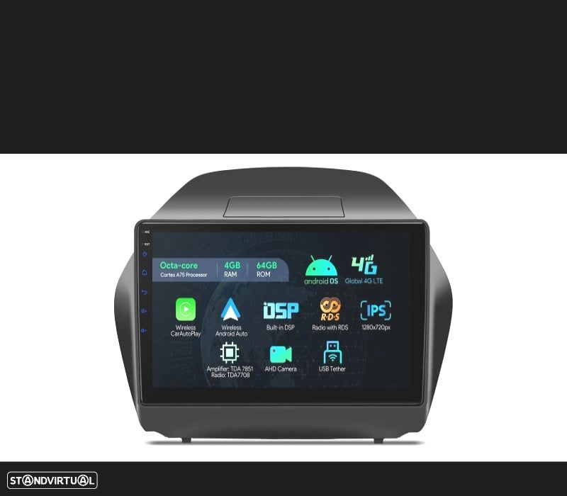 AUTO RADIO GPS ANDROID 13 PARA HYUNDAI IX35 09-15 - 9