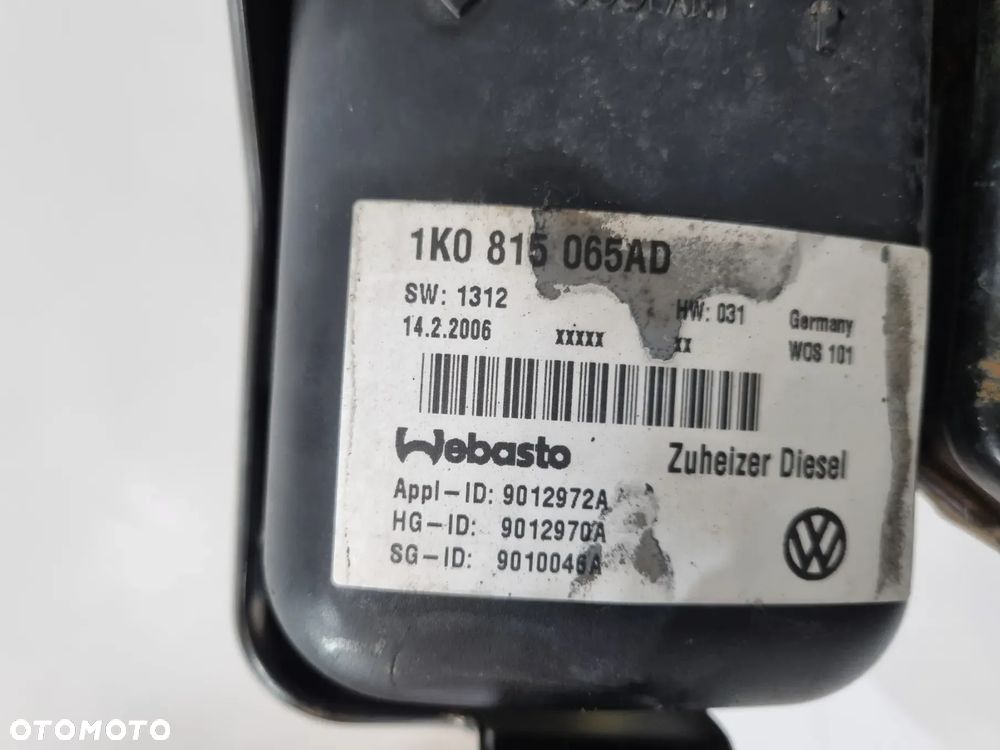 VW TOURAN CADDY WEBASTO OGRZEWANIE POSTOJOWE 1K0815065AD - 5