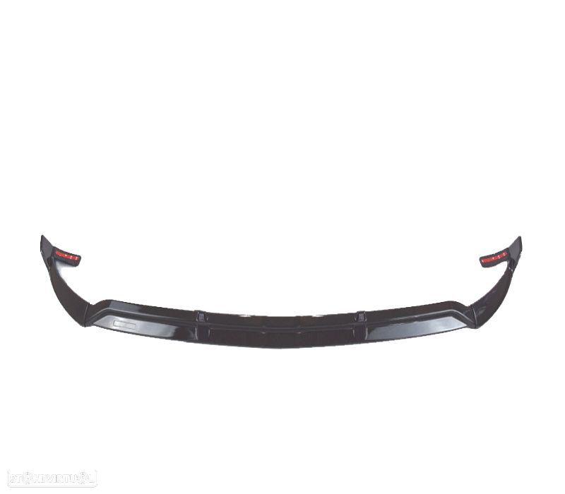 SPOILER LIP FRONTAL MERCEDES GLC X253 15-18 PRETO BRILHANTE - 2