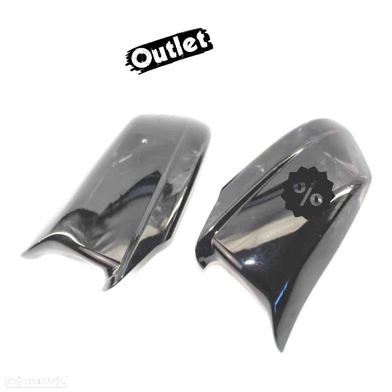 C010440C1 CAPAS DE ESPELHOS RETROVISORES BMW F10 F11 F18 LOOK M 11-13 PRETO BRIL - 8