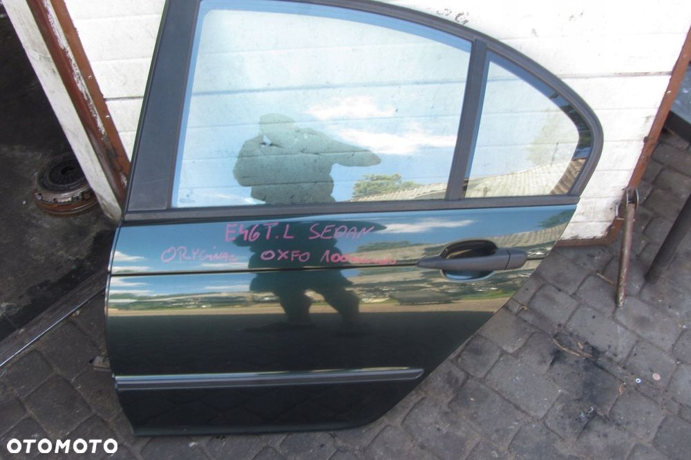 drzwi lewe tył bmw e46 sedan oxfortgrun ori lakier - 1