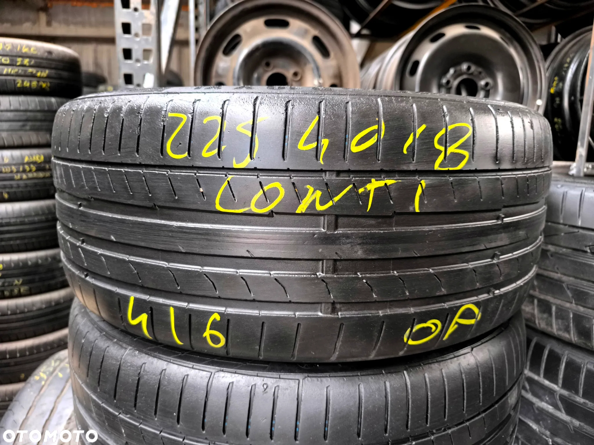 225/40R18 92Y XL Opony Letnie Lato HANKOOK VENTUS S1 EVO2 CONTINENTAL ContiSportContact 5 4-5mm Legnica ALU-RAD 225/40 - 8