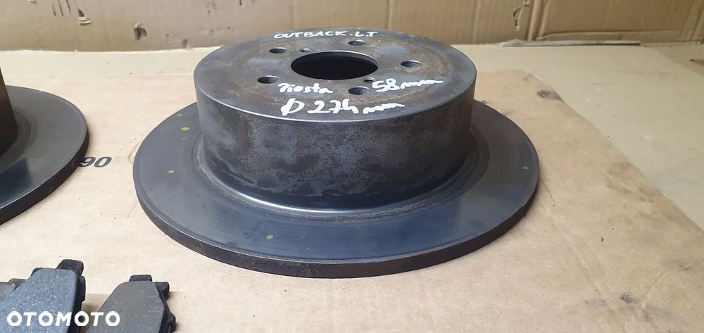 Tarcze hamulcowe klocki tył tylne Subaru Legacy IV Lift Outback 2.0 D - 5