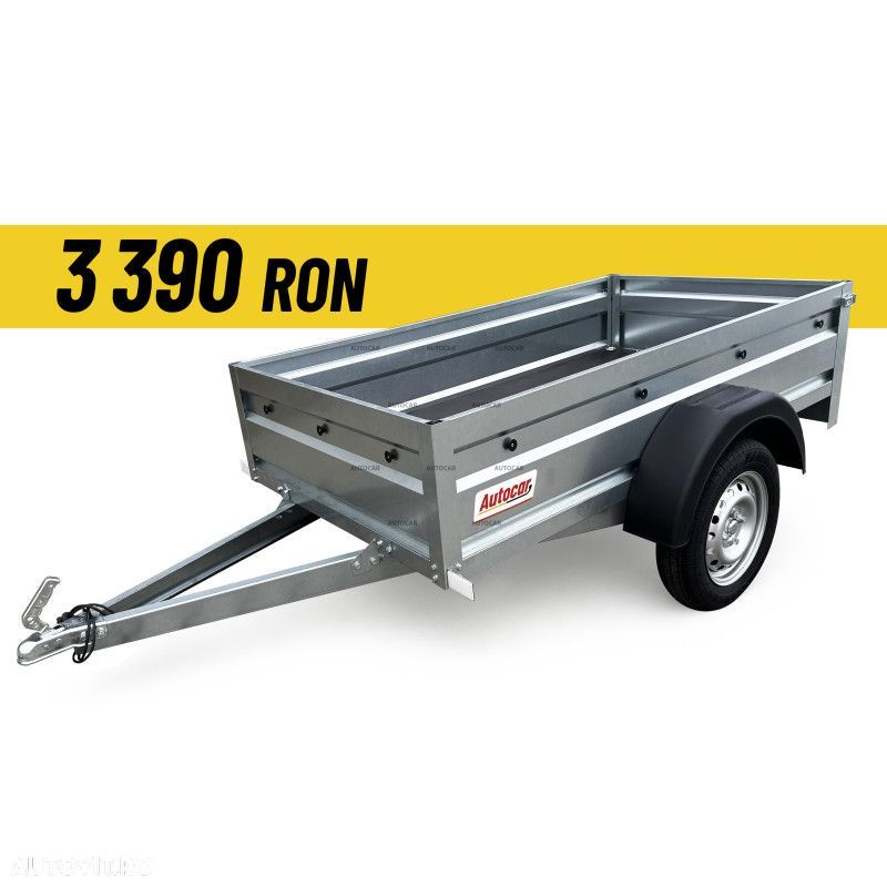 Autocar Remorca Autocar A210 fara sistem de franare cu o singura axa 750kg - 1