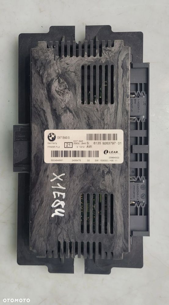 MODUŁ STEROWNIK ŚWIATEŁ BMW X1 E84 9263797 - 1