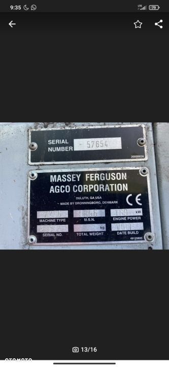 Massey Ferguson 7256 [CZĘŚCI] - Wózek Do Kombajnu Koło Pasowe Silnik Skrzynia Siekacz - 8