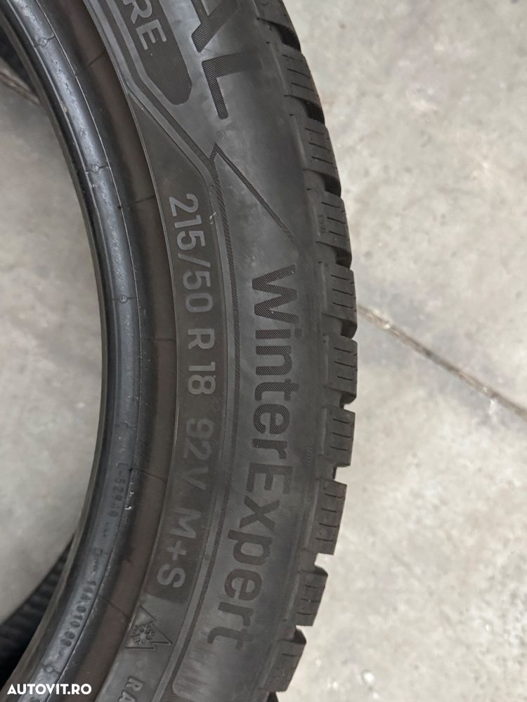 Vând 4 anvelope 215/50/18 Uniroyal de iarnă ca noi - 6