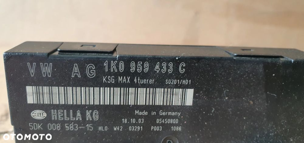 Moduł sterownik komfortu VW Touran 1K0959433C - 5