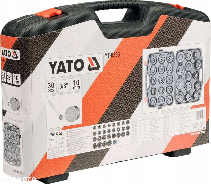 YT-0596 KLUCZE NASADOWE DO FILTRÓW OLEJU 30 szt.YATO WALIZKA CrMo - 3