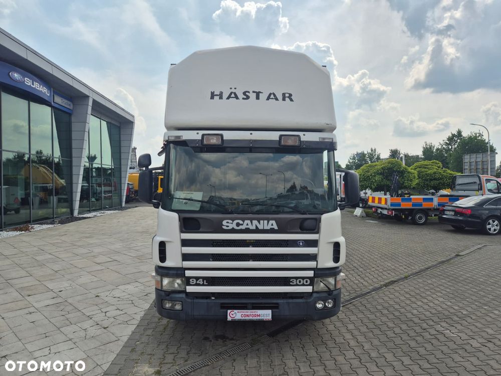 Scania P94LB 300 4X2 / KONIOWÓŻ / DO PRZEWOZU ZWIERZĄT / BYDŁO / KONIE / POMIESZCZENIE GOSPODARCZE / SERWISOWANY / 1WŁ / 5 MIEJSC / MANUAL / RAMPA - 4