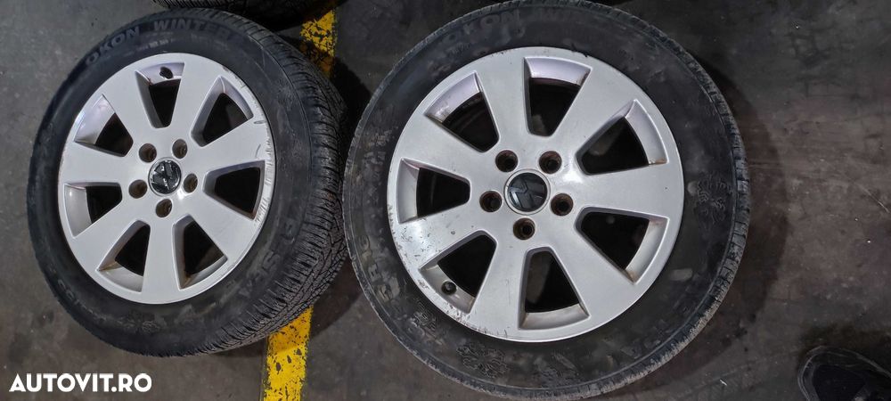 Set jante aliaj 16 volkswagen vw JETTA cu anvelope de iarna DOT 2023 - 5