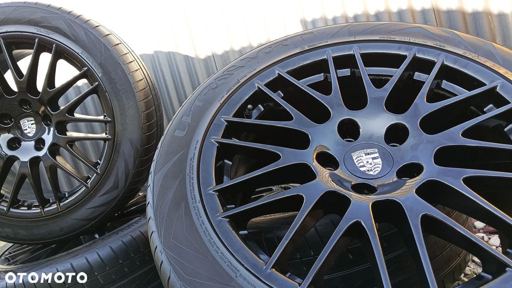 PORSCHE CAYENNE 20 5x130 Model Spyder Oryginalne Koła Felgi Opony Letnie - 3