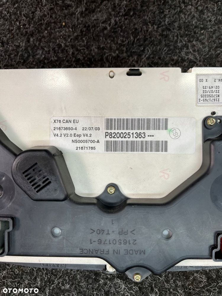 zegary licznik renault kangoo P8200251363 - 7