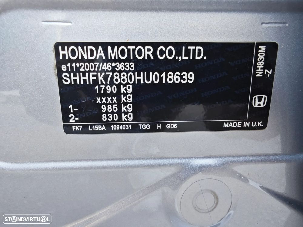 Honda Civic 1.5 i-VTEC Sport Plus CVT - 29