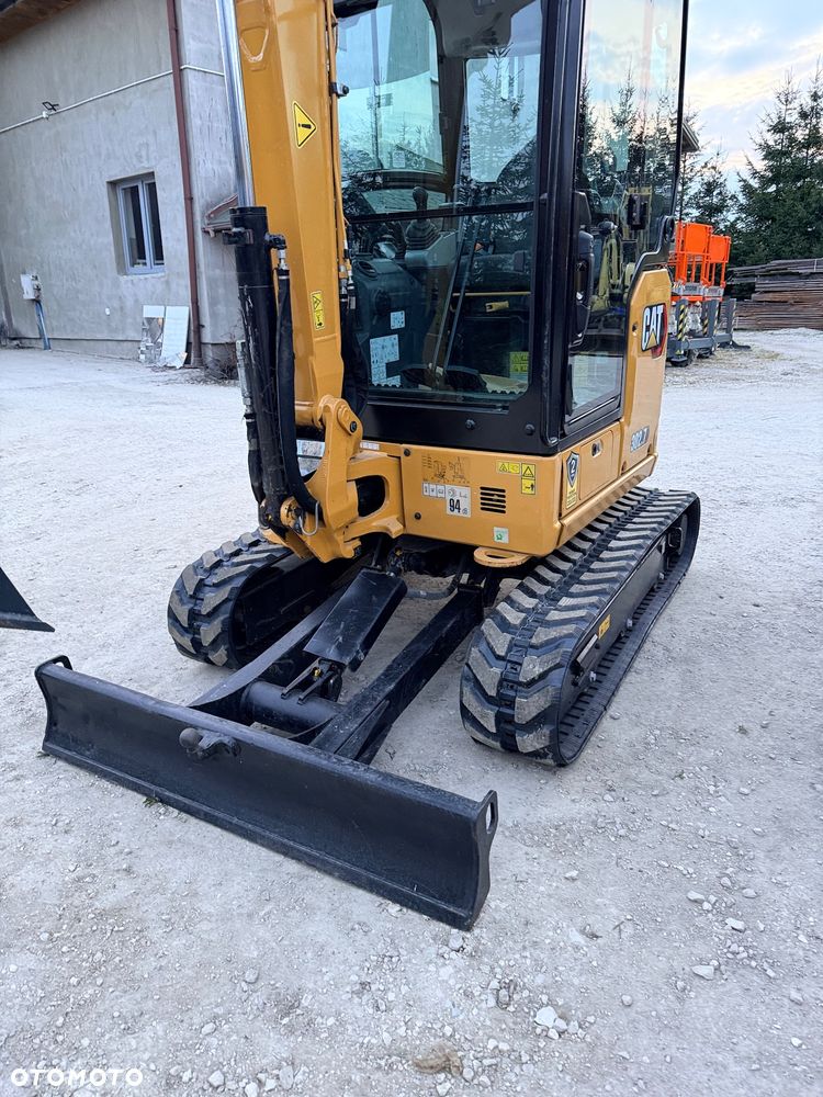 Caterpillar Minikoparka Cat 302.7 3xłyżki Skarpowa hydrL\P dodatkowe linie hydrauliczne szybkozłącze Gąsienice jak Nowe WIDŁY WIERTNICA za dopłatą - 3