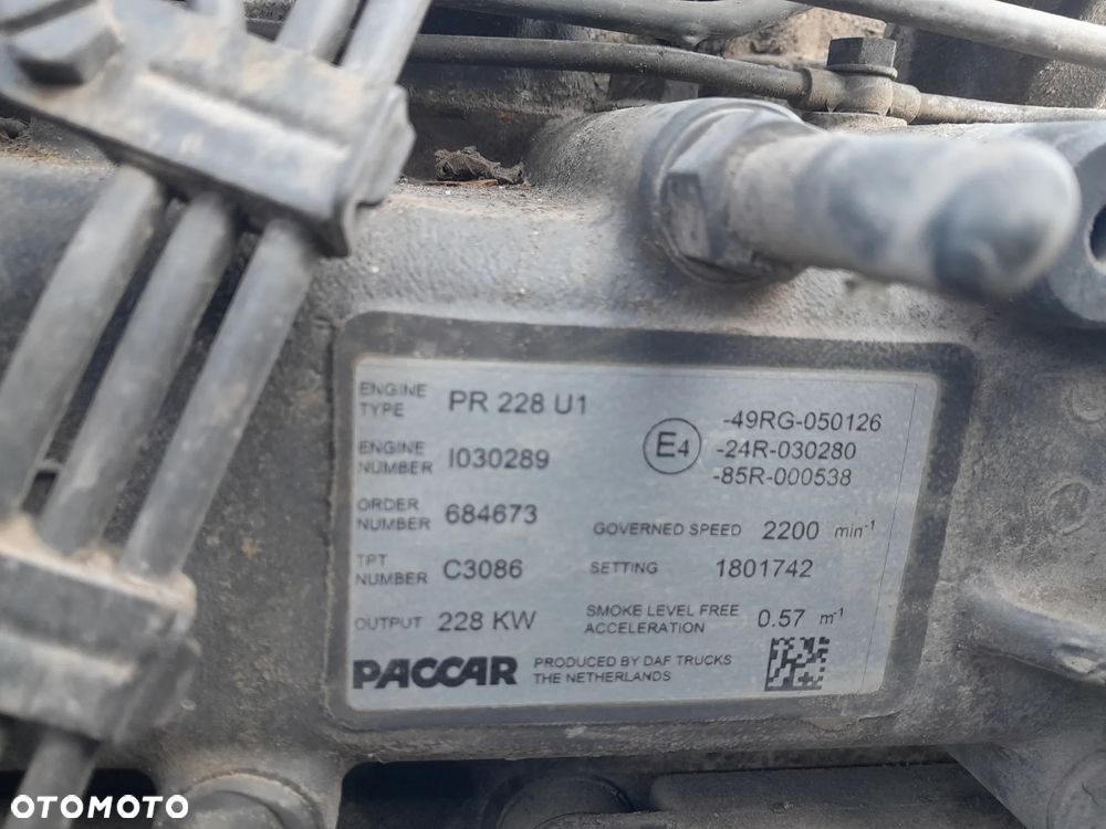 Silnik Daf CF 85 280KM !! EURO 5 2013r. PR 228 U1 GWARANCJA !! WYSYŁKA !! - 2