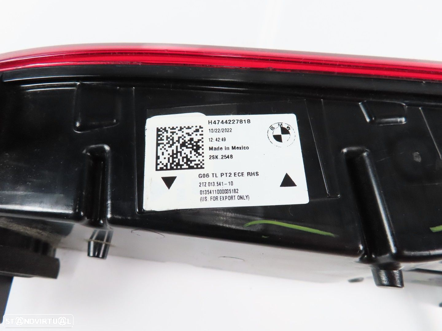 Farolim da mala LED Direito/Trás Seminovo/ Original BMW X6 (G06, F96) 6321744227... - 4