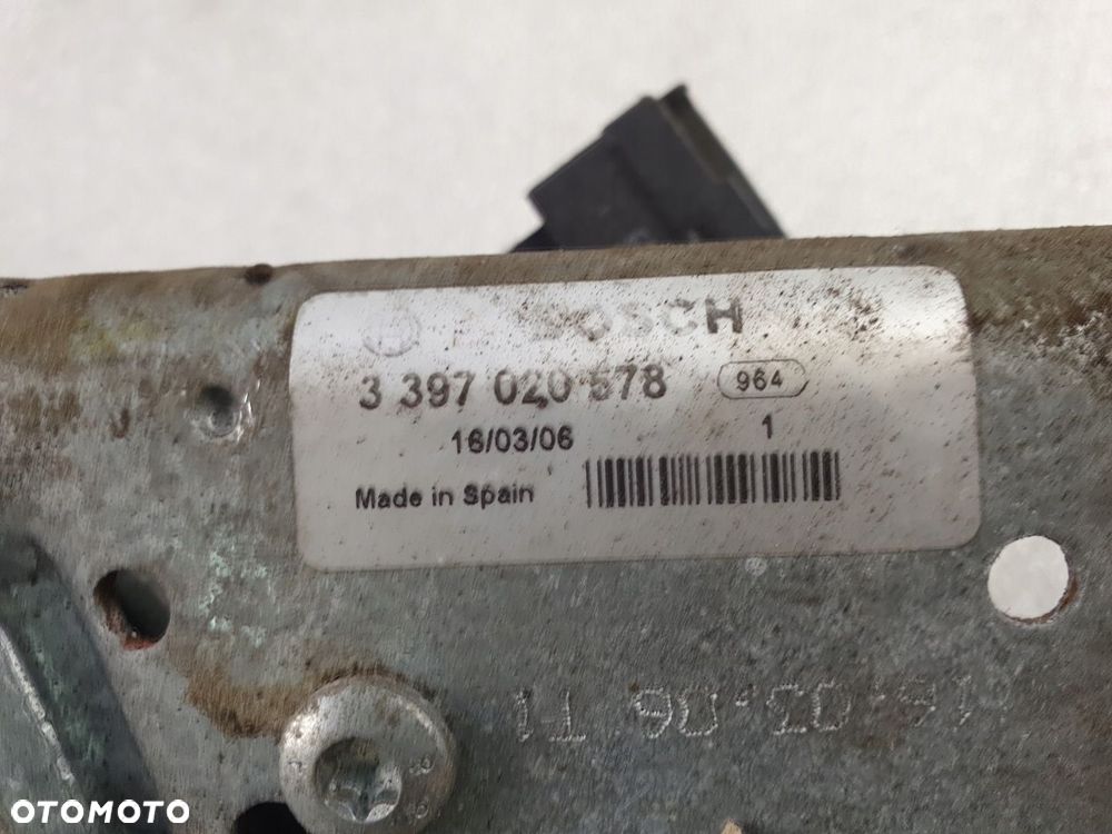 MECHANIZM WYCIERACZEK PEUGEOT 206 206CC 3397020578 - 7