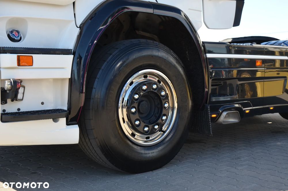 Scania R 520 / V8 /  6x2 PUSHER / SIODŁO PNEUMATYCZNIE REGULOWANE / TOPLINE / FULL AIR / SKÓRA / KLIMA P. / LED / ACC / WAGA / 5628 - 11