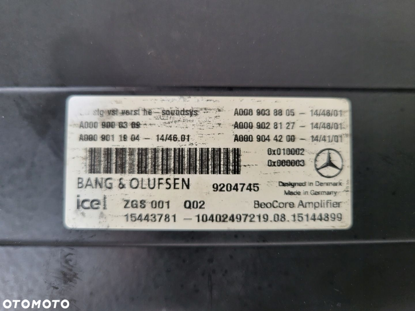 WZMACNIACZ BANG  OLUFSEN Mercedes W212 AMG - 2