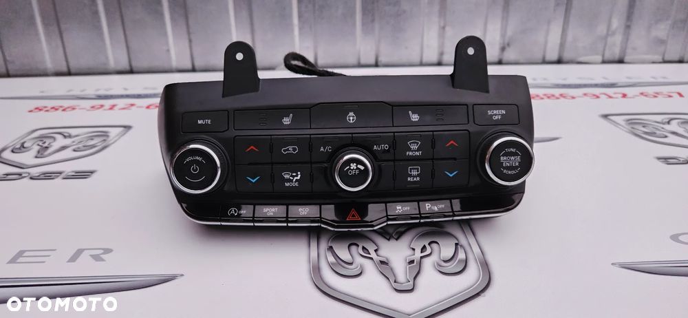 Dodge Durango III LIFT 2021-2025 Panel sterowania klimatyzacją Panel klimy AC Sterowanie nawiewem Grzane fotele kierownica P68465668AC - 6