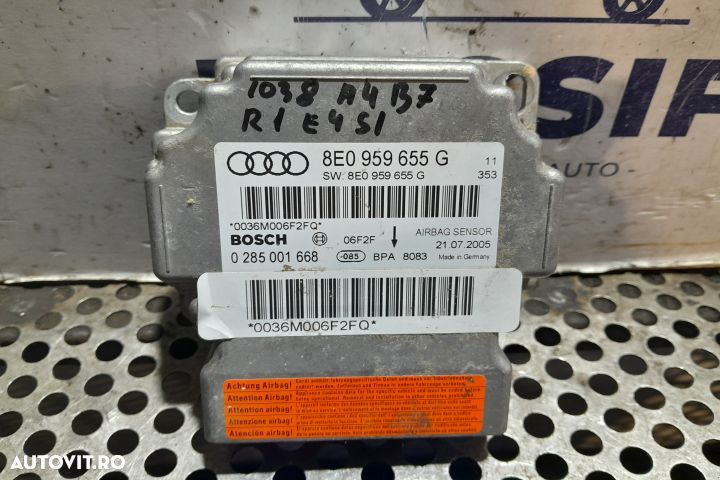 Calculator airbag 8E0959655G 8E0959655G Audi A4 B7 [2004 - 2008] Avan - 1