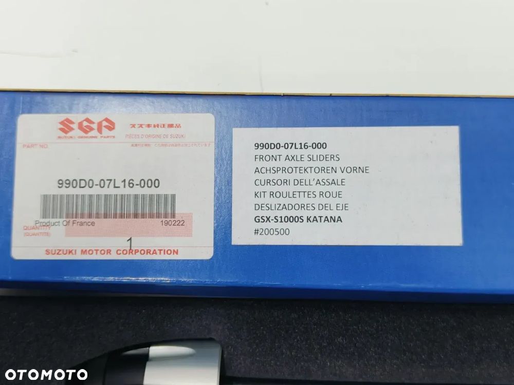 ŚLIZGI OCHRONNE OSI PRZEDNIEJ SUZUKI GSX-S950, GSX-S1000 / GT - 2