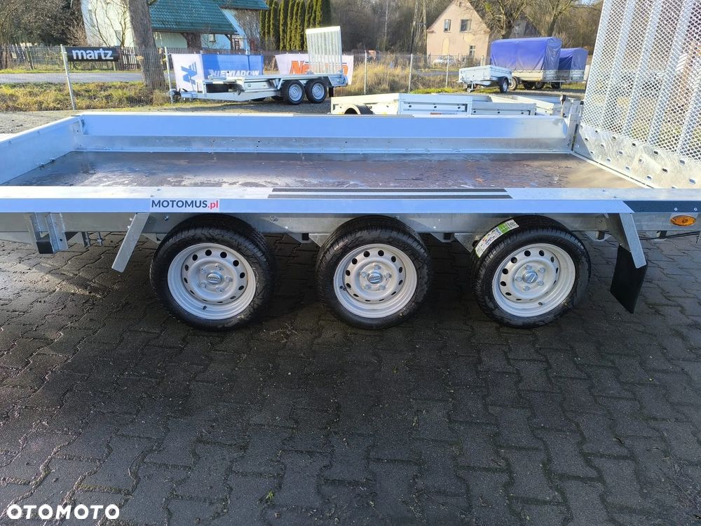 Martz Przyczepa Bau 400x180 3500kg 3 osie pod koparke koparka walec - 4