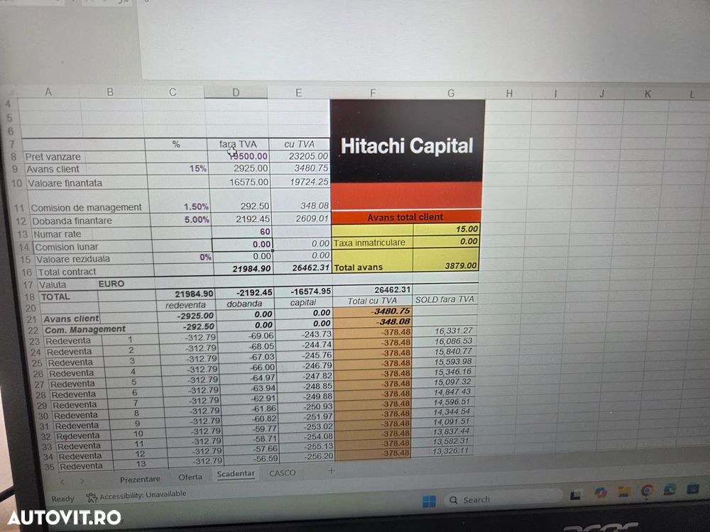 Hitachi ZX10, 1,3 tone, adanci sapare 2m, CUPLA RAPIDA+3 cupe, inst picon pe brate, senile cauciuc extensibile, produs in JAPONIA, posibilitate leasing 5 ani-PROMOTIE 19.500 EUR+Tva - 20