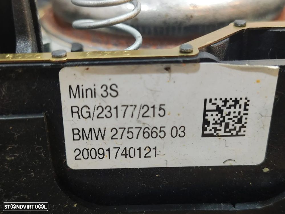 Volante completo 3 braços Mini Cooper R56 em pele com costura vermelha 6794624 - 11