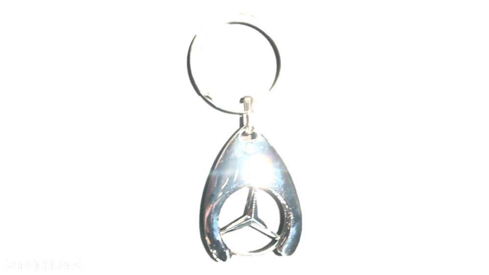 MERCEDES Brelok breloczek zeton do wozka SREBRNY OE - 4