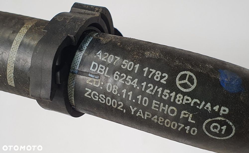 WĄŻ RURA PRZEWÓD WODY MERCEDES W207 2.2 CDI A2075011782 - 6