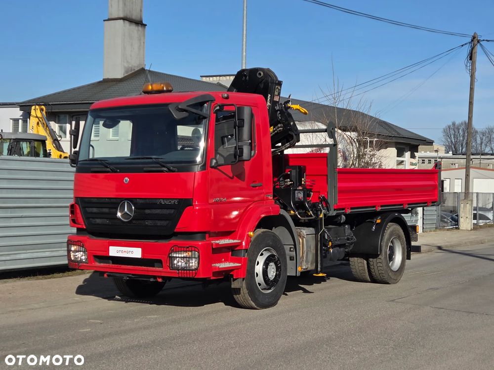 Mercedes-Benz AXOR 1824 // HIAB 122 HDS DŹWIG ŻURAW // NOWY KIPER WYWROTKA 3str // NOWE UDT W CENIE // MOŻLIWY ROTATOR WIDŁY CHWYTAK CZERPAK - 10