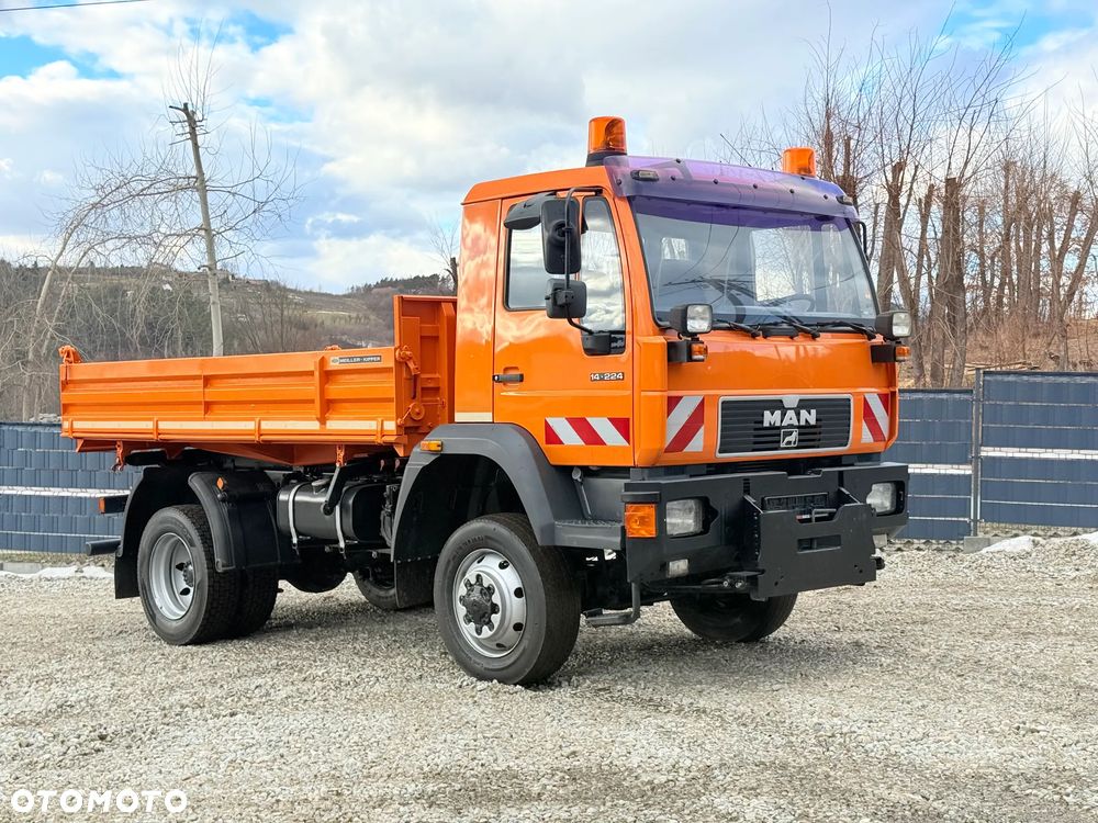 MAN * MAN 14-220 * Kiper Wywrotka Meiller * 4x4 * Zimowe Utrzymanie * Unimog * - 21