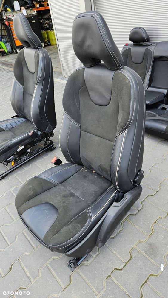 fotele fotel kanapa tył komplet półskóra volvo v40 ii rdesign r-design - 2