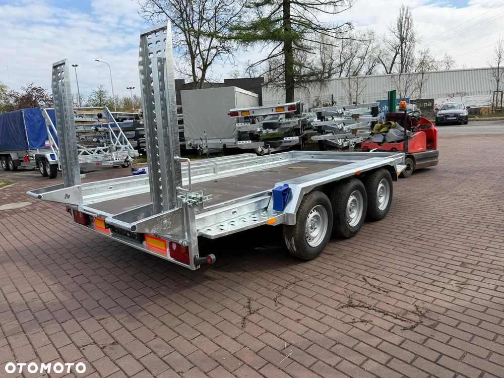 Niewiadów Przyczepa do przewozu sprzętu budowlanego Niewiadów K4035 Najazdy 406x195 cm 3 osie DMC 3500kg pod minikoparke walec dostawa pod dom - 8