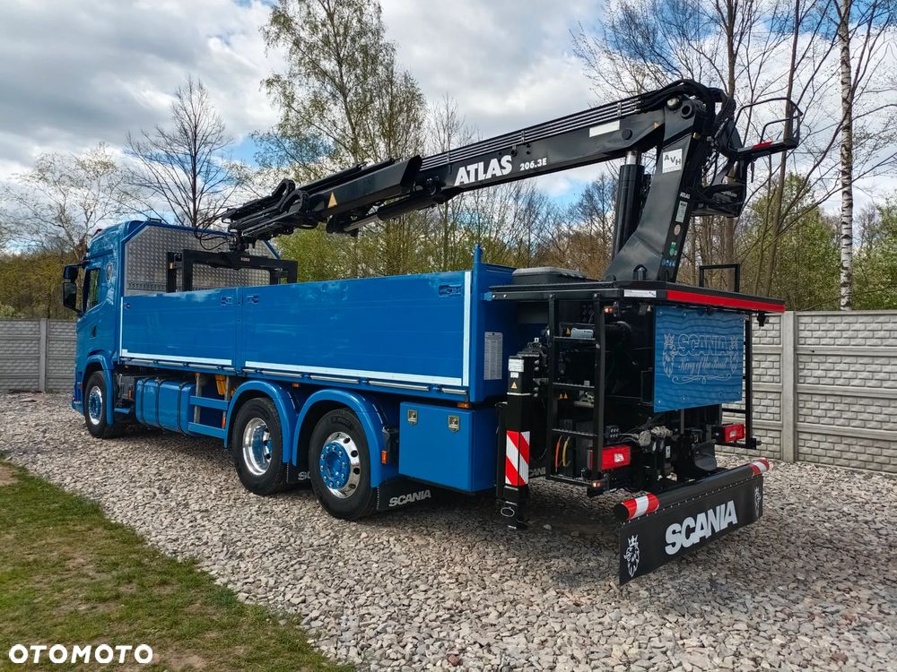 Scania S''  G450* 6x2*+DŻWIG KRAN HDS ATLAS 206.3VE  WYSÓW 11,2m* Kran* Sterowanie Radiowe* ROTATOR* CHWYTAK do PALET* Skrzynia 6.8m* 298000km - JAK NOWY* z NIEMIEC - 4