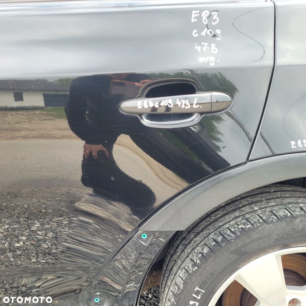 DRZWI LEWY TYŁ TYLNE BMW X3 E83 475 BLACKSAPPHIRE ORYGINALNY LAKIER C109 - 5